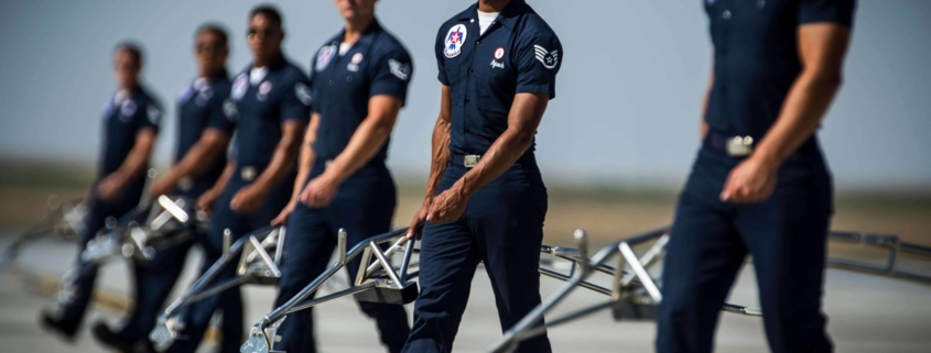 Soldiers walking in formation