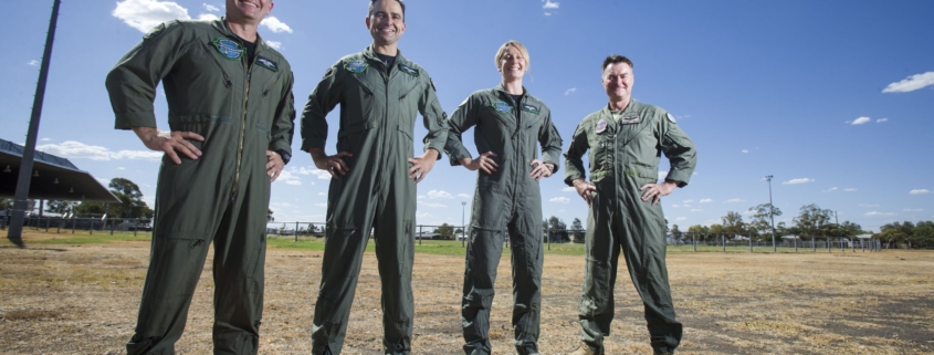 Afterburner team standing outside