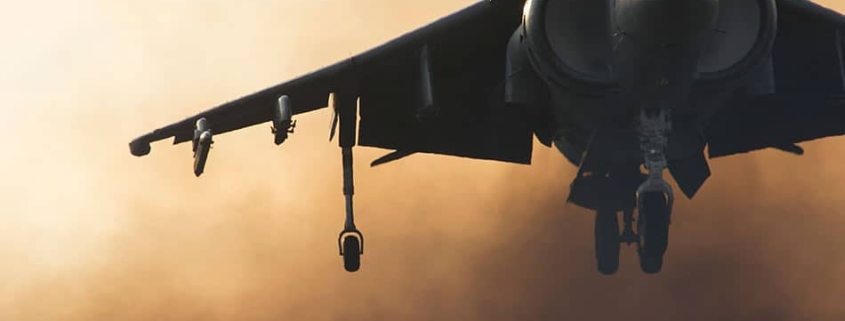 Fighter jet taking off