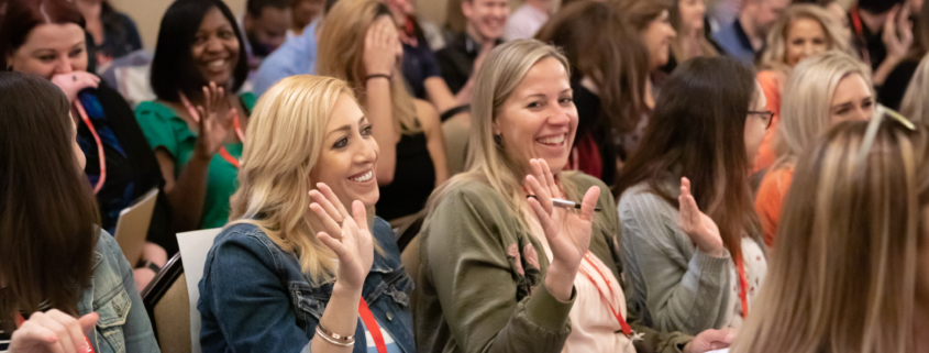 Corporate event audience reaction