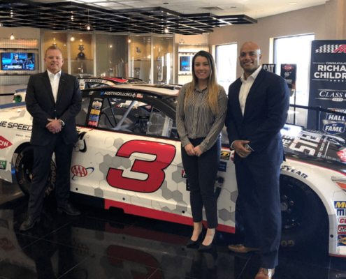 Afterburner team at the NASCAR Hall of Fame