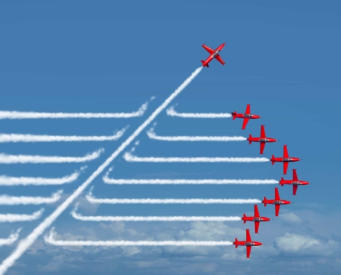 8 fighter jets during an air show