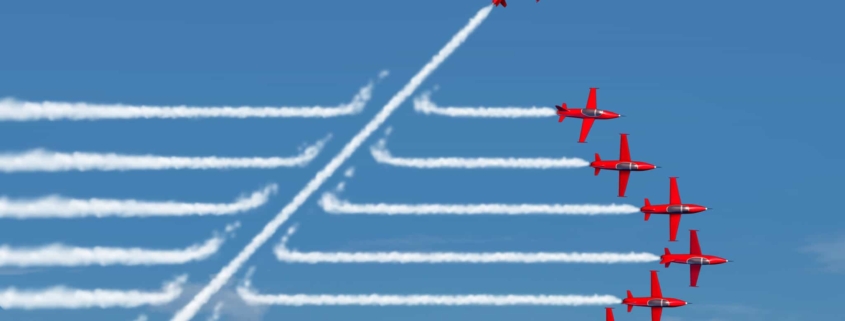 8 fighter jets during an air show