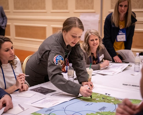Afterburner team leading a workshop
