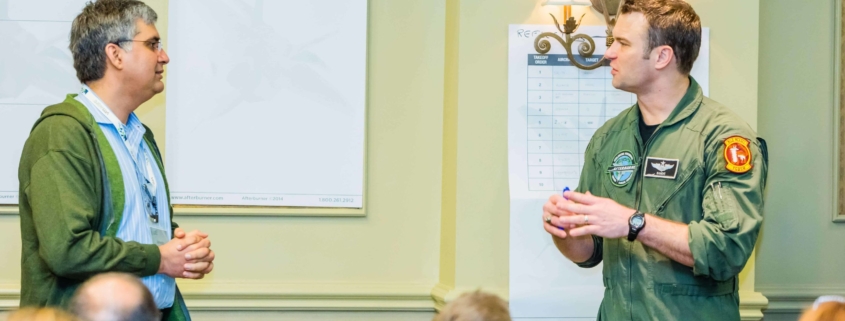 Afterburner leading a training session