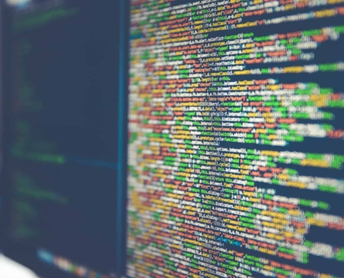 Image of code on a computer screen