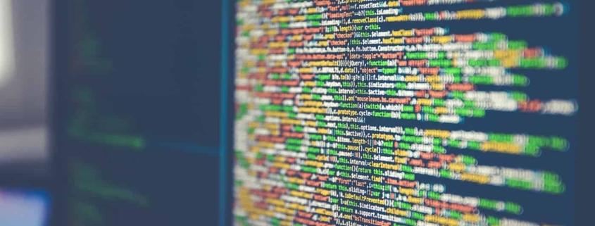 Image of code on a computer screen