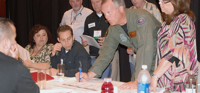 Afterburner team helping client during workshop