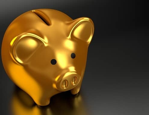 Gold piggybank