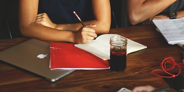 Team working on project at the office