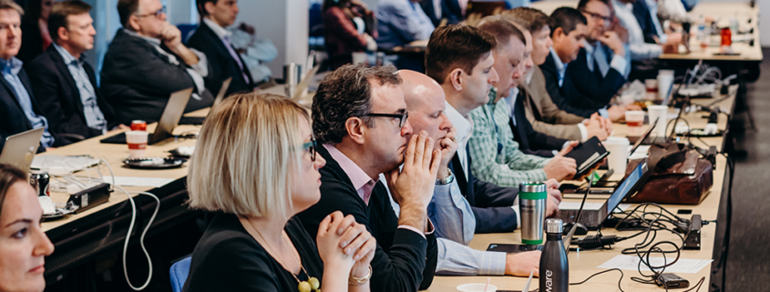 Team members paying attention during a strategy session