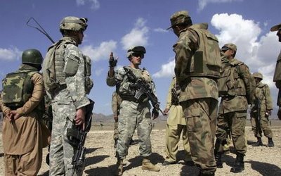 Troops getting instruction