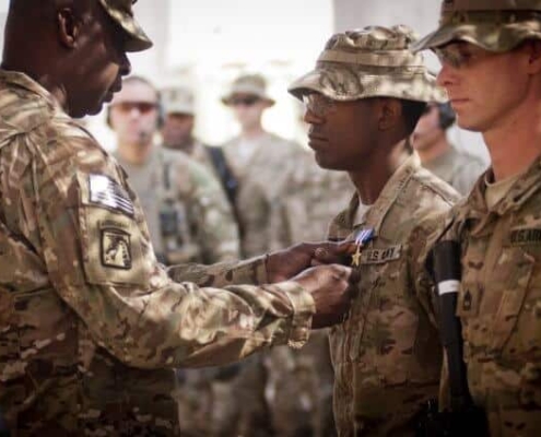 Soldiers getting awards