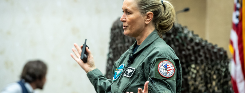 Speaker Talking Side View